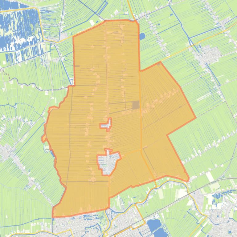 Kaart van de buurt Buitengebied Kamerik.