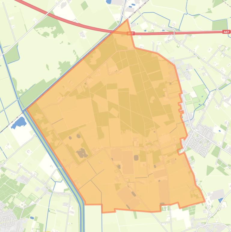 Kaart van de buurt Buitengebied Kievitsheide.