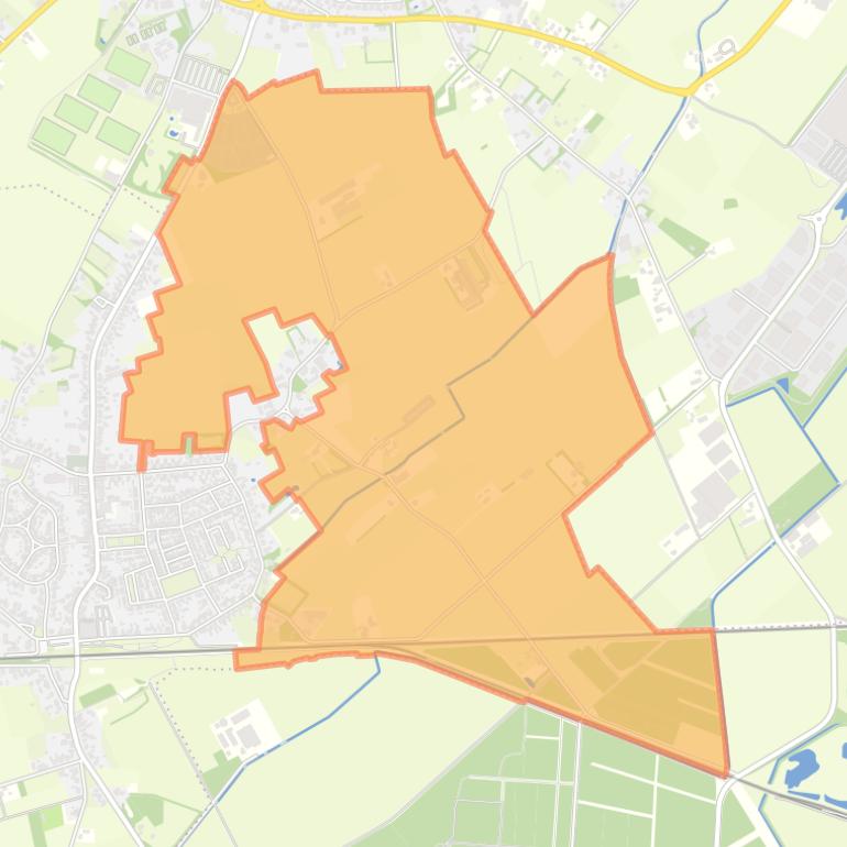 Kaart van de buurt Buitengebied Klein-Schoot.
