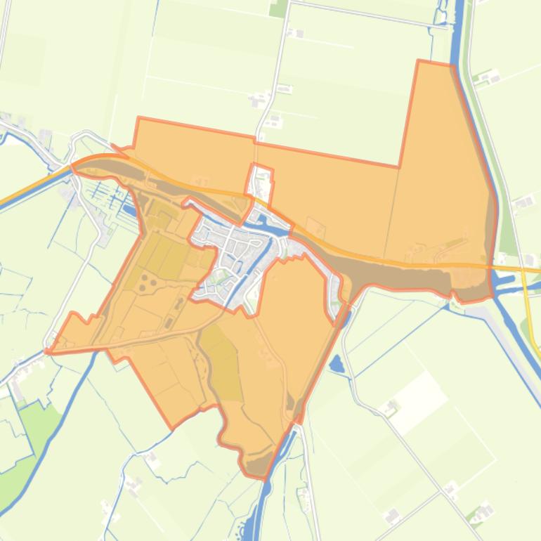 Kaart van de buurt Buitengebied Kolhorn.