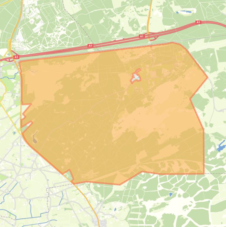 Kaart van de buurt Buitengebied kootwijk.