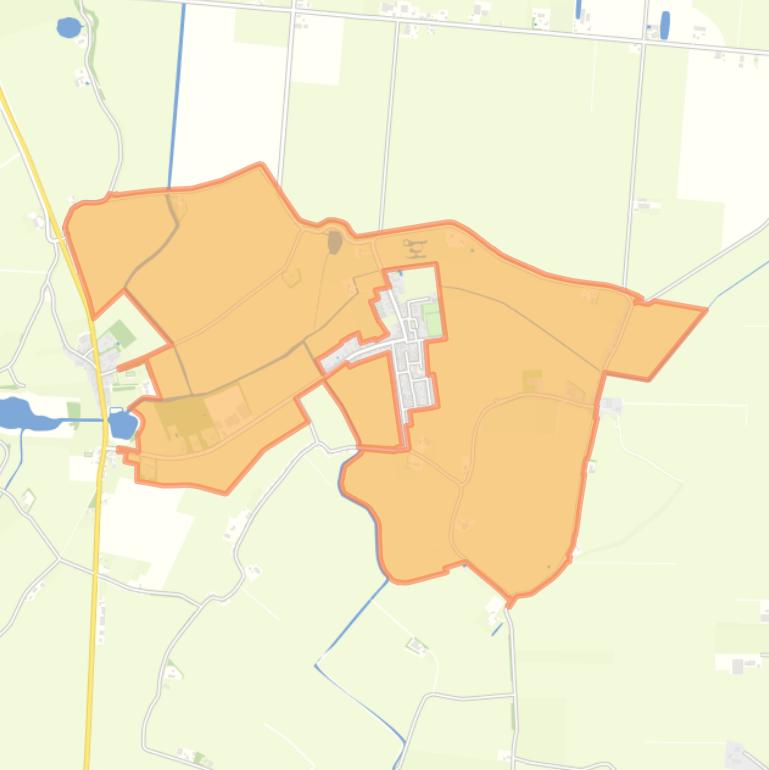 Kaart van de buurt Buitengebied Lamswaarde.