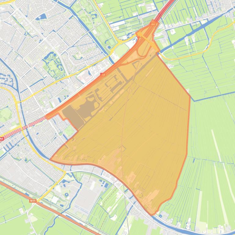 Kaart van de buurt Buitengebied.