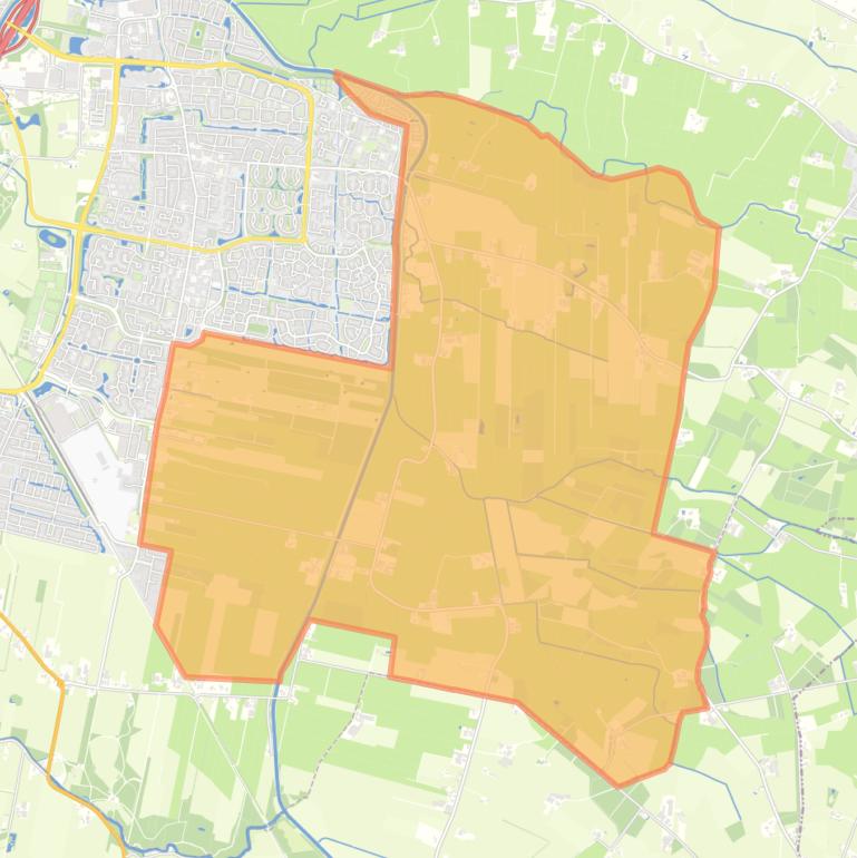Kaart van de buurt Buitengebied Leusden-Centrum Oost.