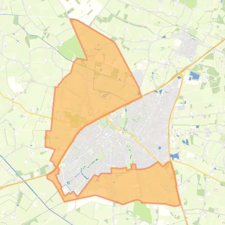 Kaart van de buurt Buitengebied Lichtenvoorde.