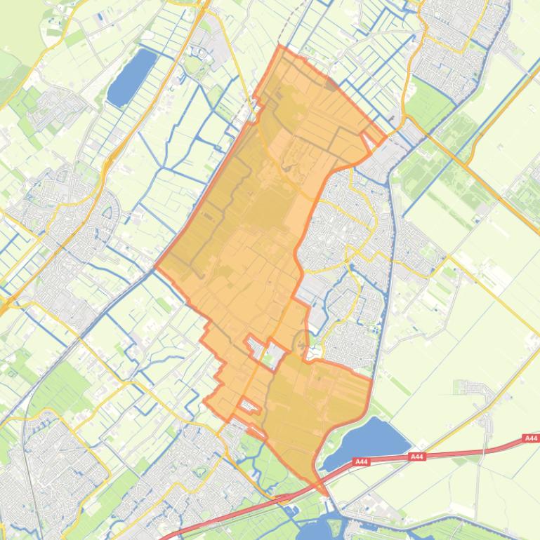 Kaart van de buurt Buitengebied.