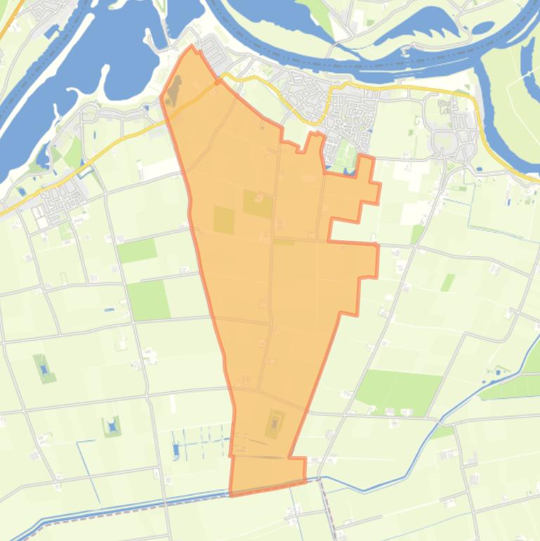 Kaart van de buurt Buitengebied Lith.