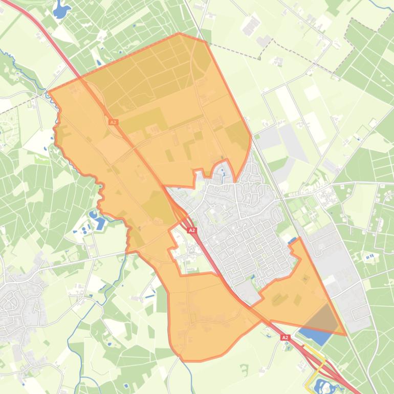 Kaart van de buurt Buitengebied Maarheeze-West - Het Laar.