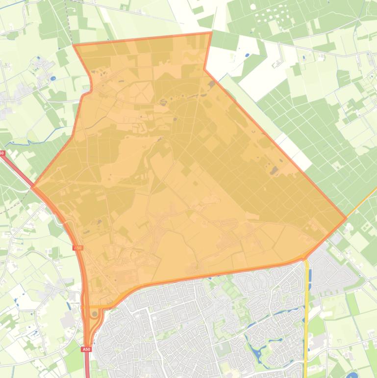 Kaart van de buurt Buitengebied Maashorst.