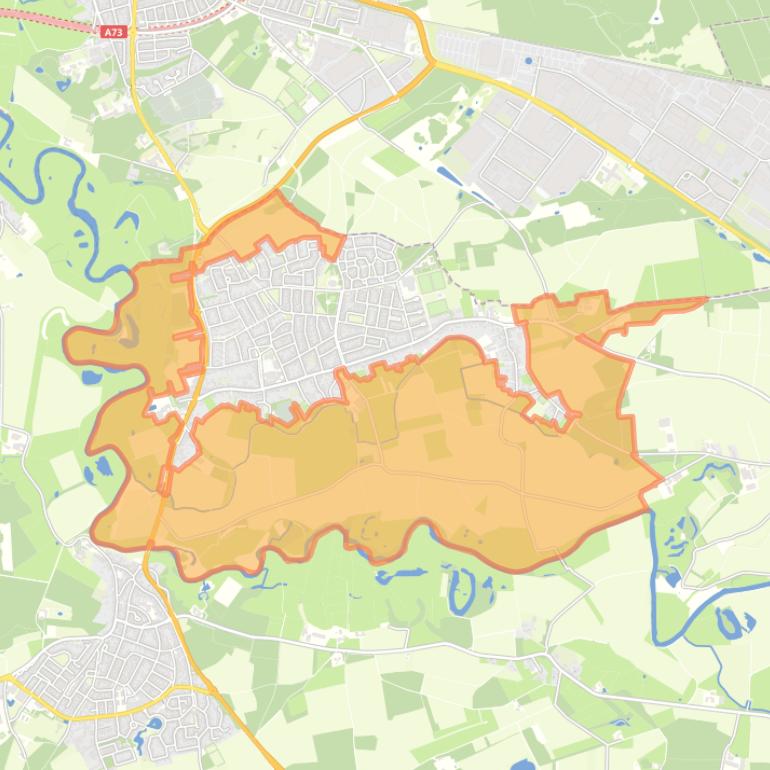 Kaart van de buurt Buitengebied Melick.