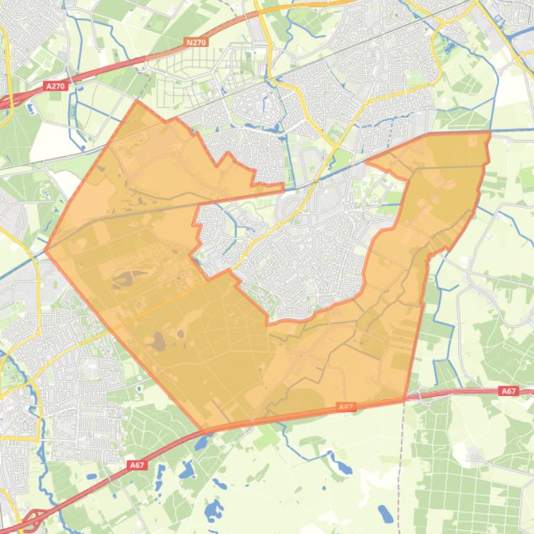 Kaart van de buurt Buitengebied Mierlo.