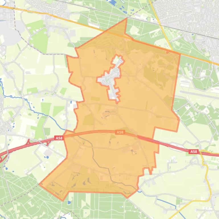 Kaart van de buurt Buitengebied Molenschot.