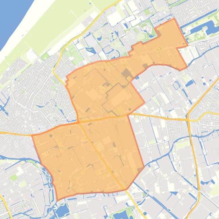 Kaart van de buurt Buitengebied Monster.