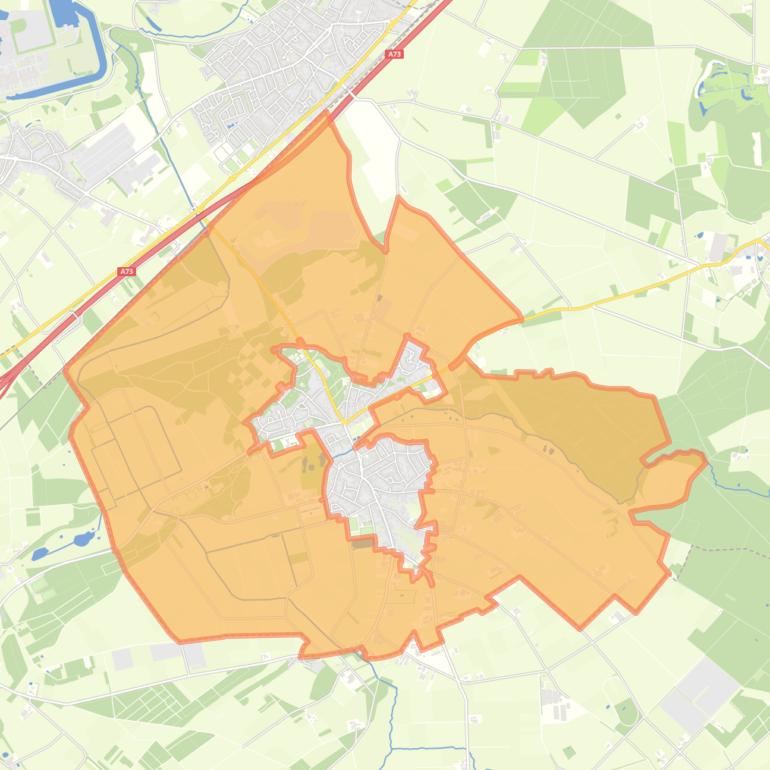 Kaart van de buurt Buitengebied Montfort.