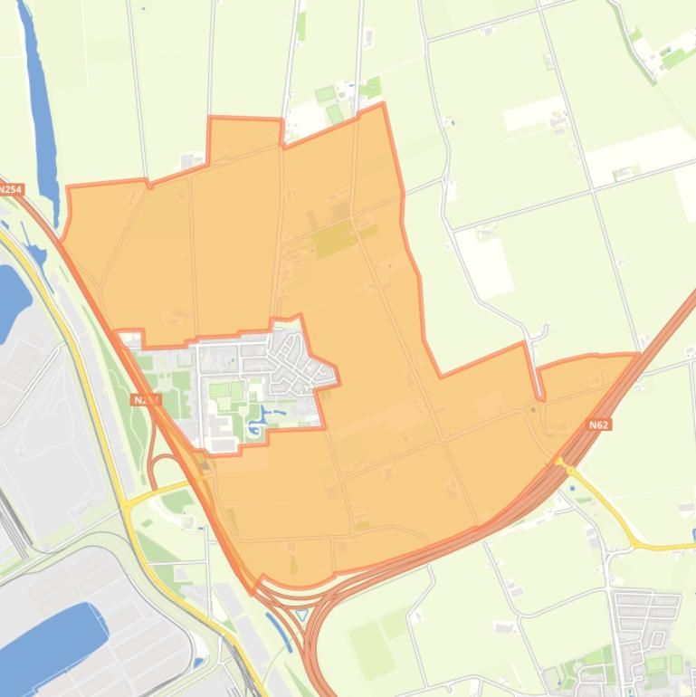 Kaart van de buurt Buitengebied Nieuwdorp.