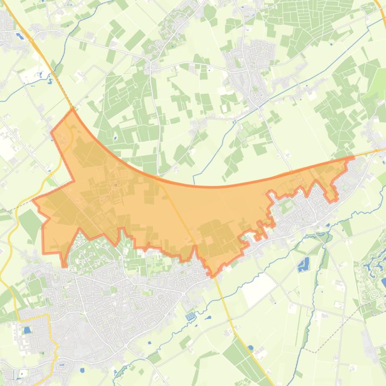 Kaart van de buurt Buitengebied Noord 4.