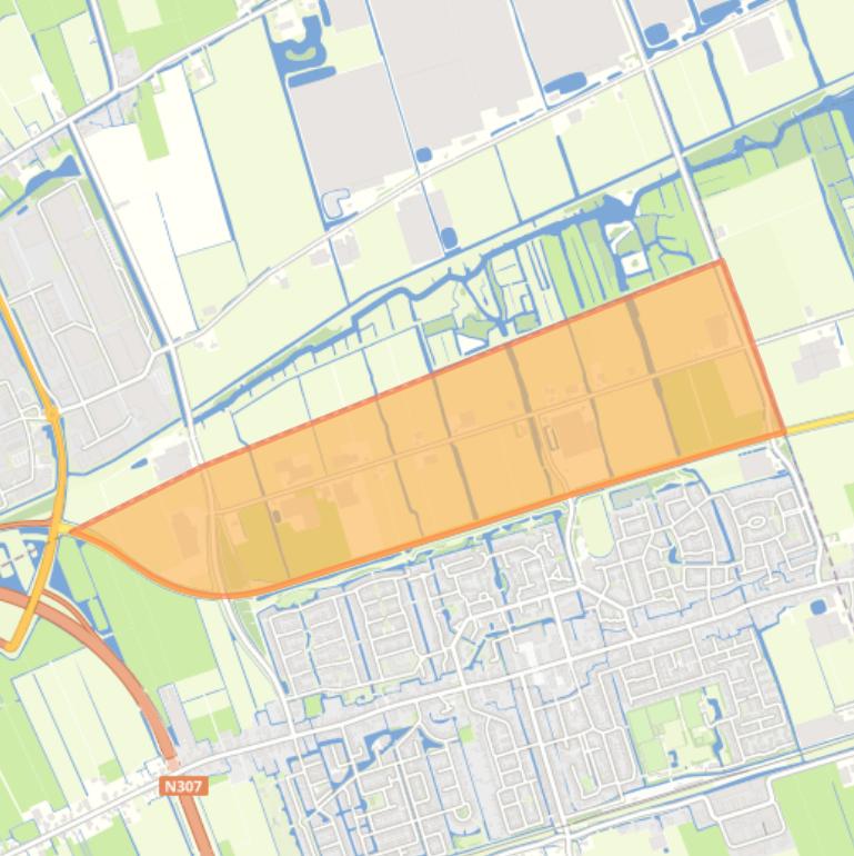 Kaart van de buurt Buitengebied Noord.