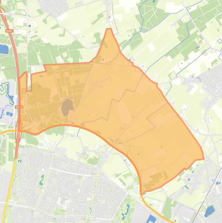 Kaart van de buurt Buitengebied Noord-Oost.