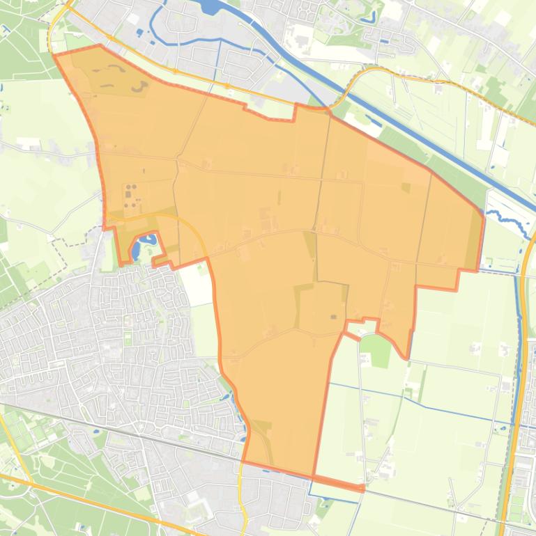 Kaart van de buurt Buitengebied Noord Rijen.