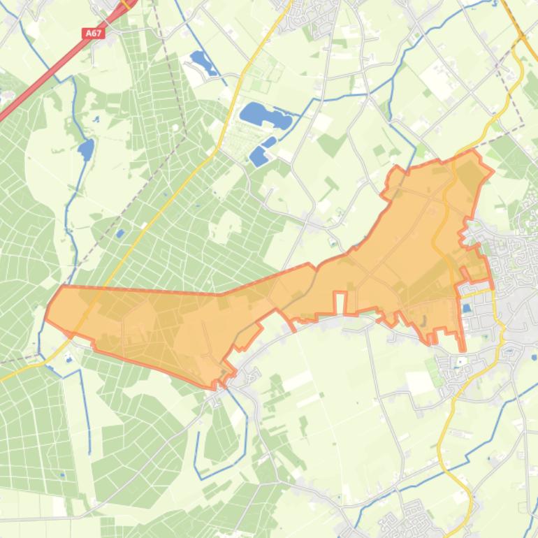 Kaart van de buurt Buitengebied Noord-West 1.