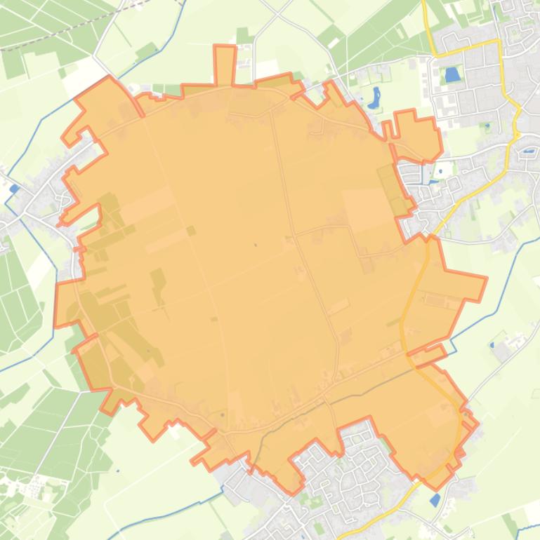 Kaart van de buurt Buitengebied Noord-West 2.