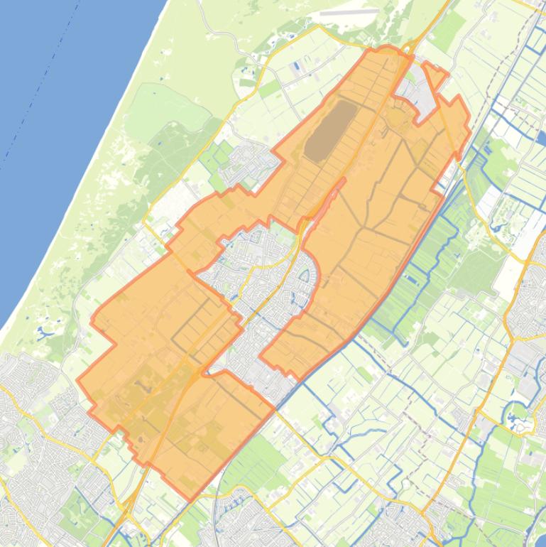 Kaart van de buurt Buitengebied Noordwijkerhout.