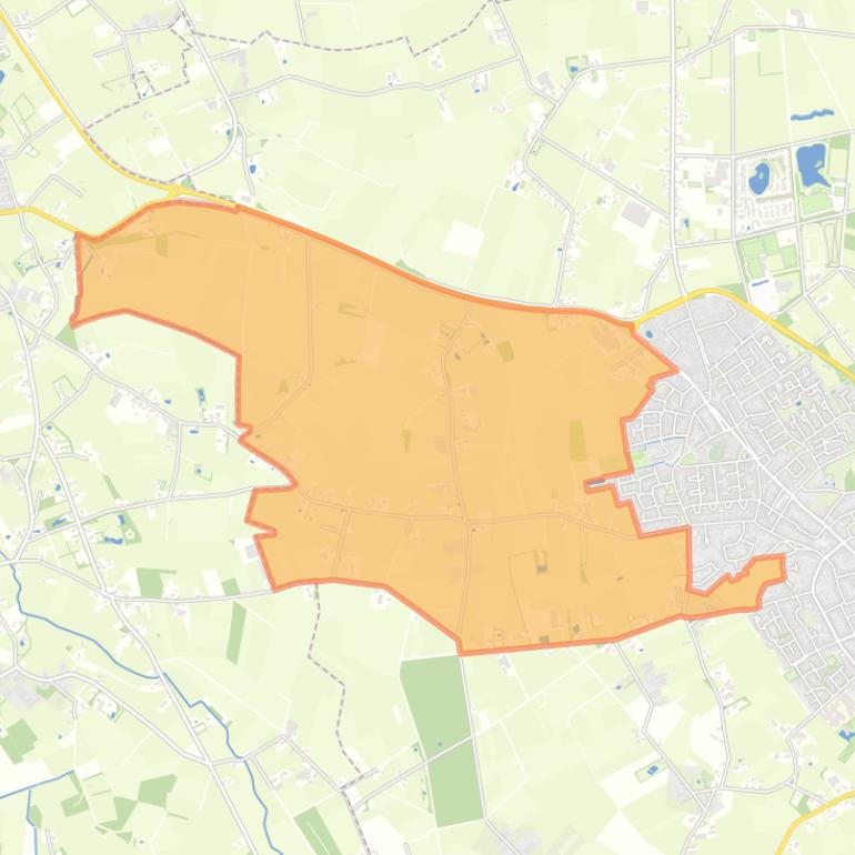 Kaart van de buurt Buitengebied Oetelaar.
