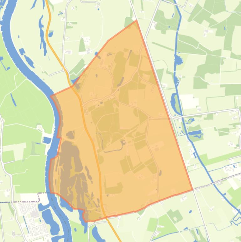 Kaart van de buurt Buitengebied Olst.