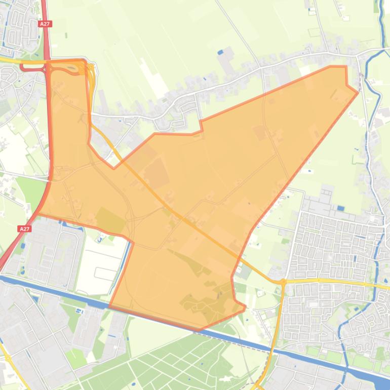 Kaart van de buurt Buitengebied-Oosteind-Zuid.