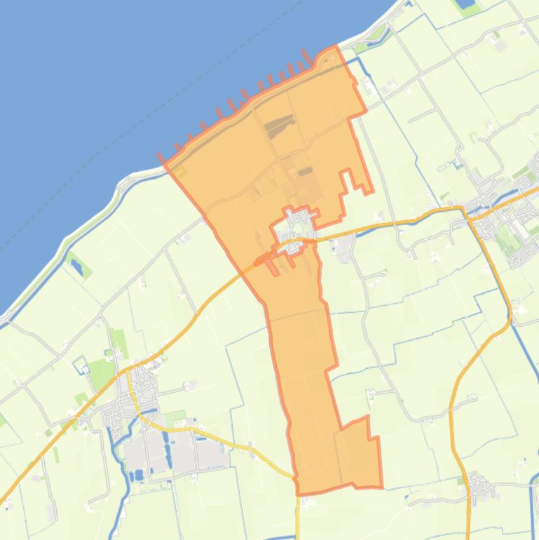 Kaart van de buurt Buitengebied Oosterbierum.