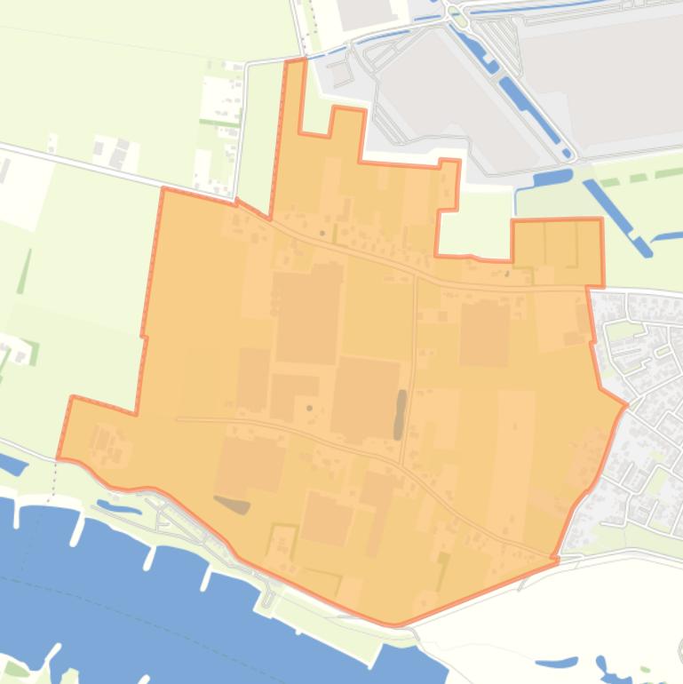 Kaart van de buurt Buitengebied Oosterhout West.