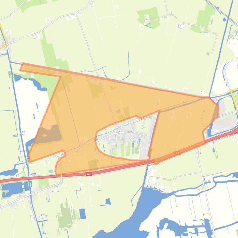 Kaart van de buurt Buitengebied-Oostwold.