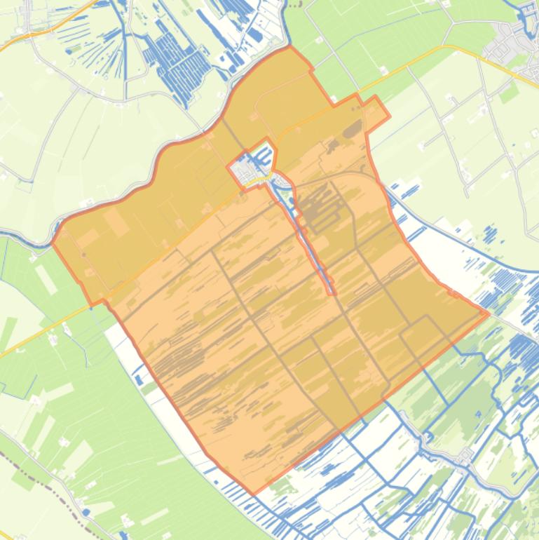 Kaart van de buurt Buitengebied Ossenzijl.