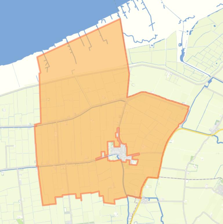 Kaart van de buurt Buitengebied Oudebildtzijl.