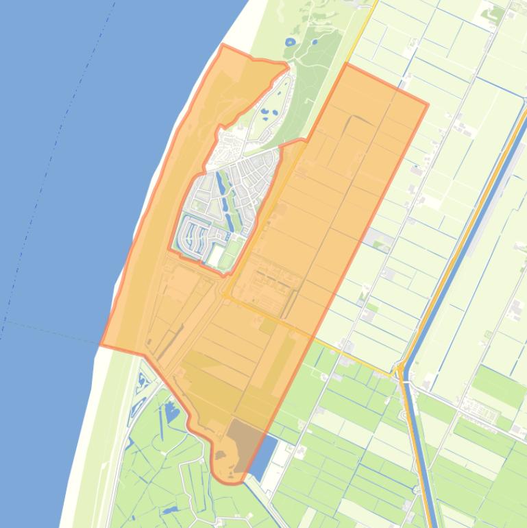 Kaart van de buurt Buitengebied Petten.