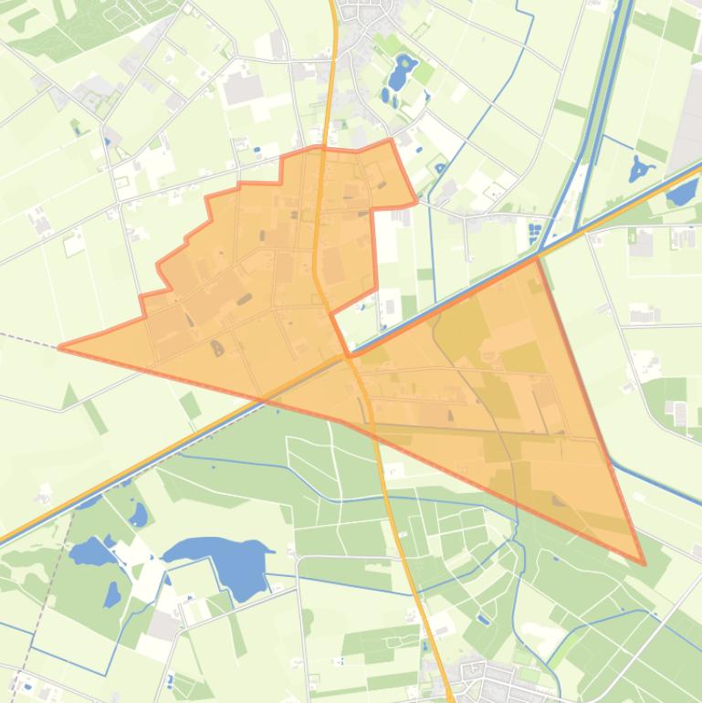 Kaart van de buurt Buitengebied Platveld-Krum-Witdonk.