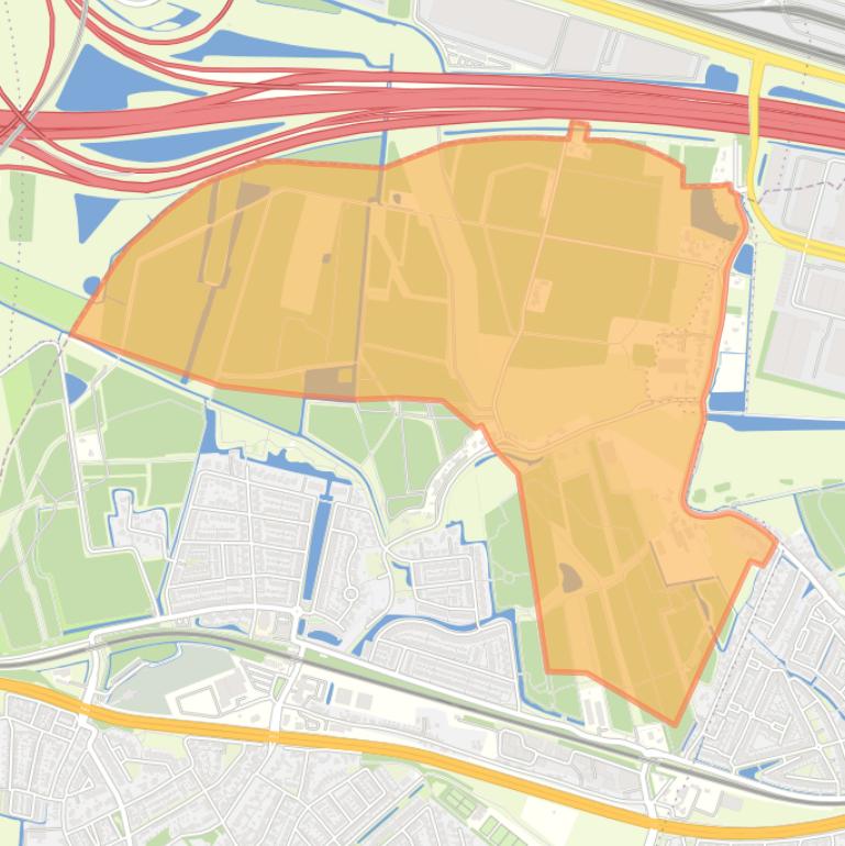 Kaart van de buurt Buitengebied Poortugaal.