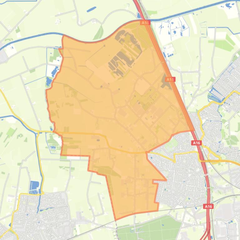 Kaart van de buurt Buitengebied Prinsenbeek.