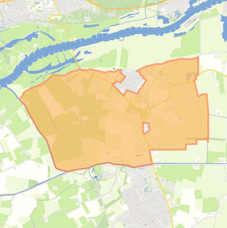 Kaart van de buurt Buitengebied Randwijk.