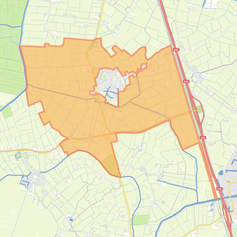 Kaart van de buurt Buitengebied Reduzum.