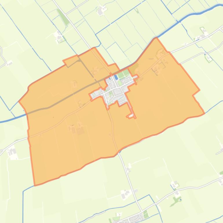 Kaart van de buurt Buitengebied Ried.