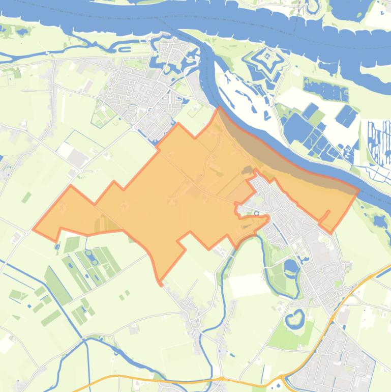 Kaart van de buurt Buitengebied Rijswijk (NB).