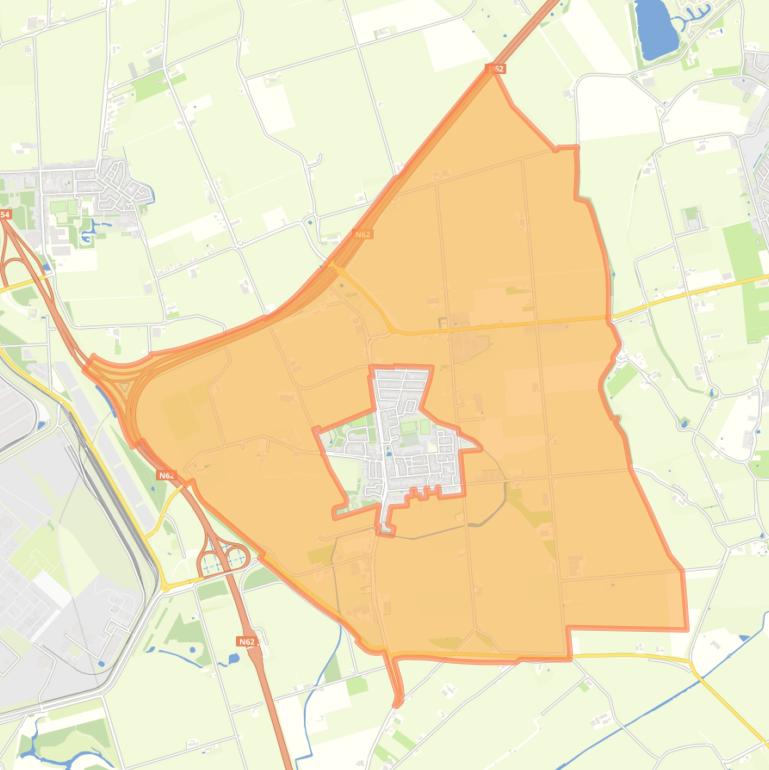 Kaart van de buurt Buitengebied ’s-Heerenhoek.