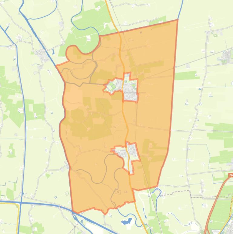 Kaart van de buurt Buitengebied Sauwerd.