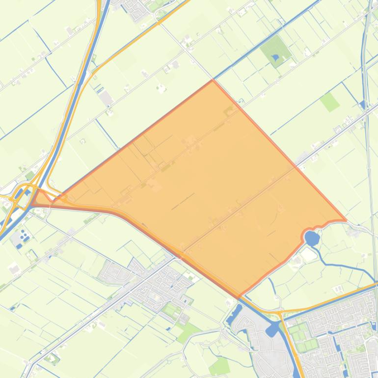 Kaart van de buurt Buitengebied Schagerbrug-Noord.