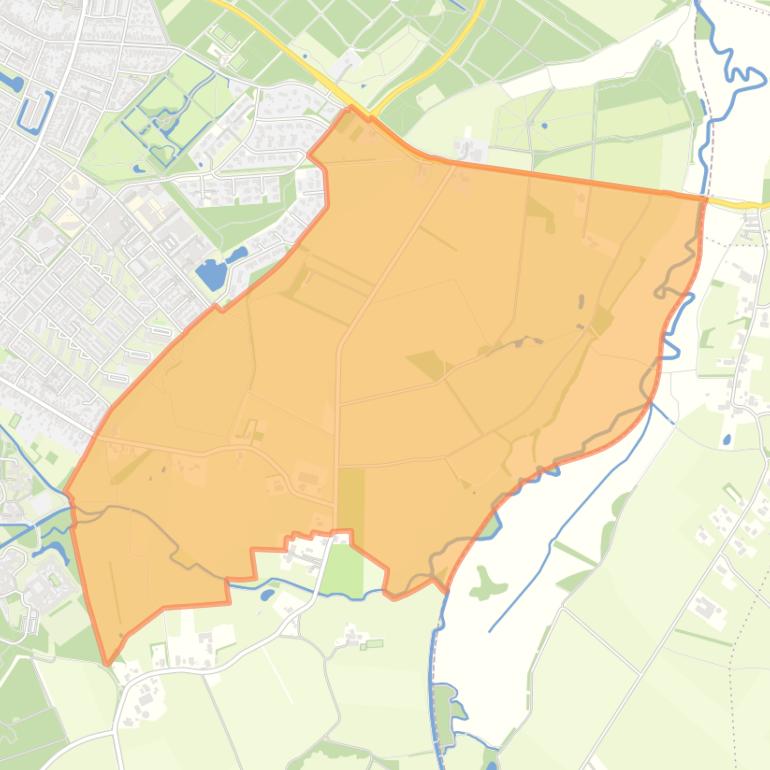 Kaart van de buurt Buitengebied Schieven.