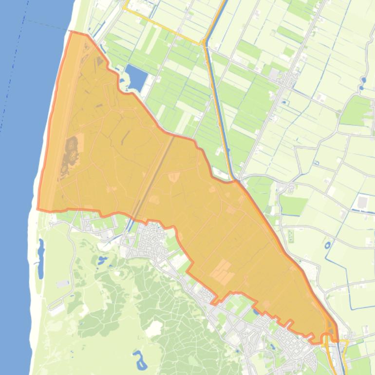 Kaart van de buurt Buitengebied Schoorl met Groet.