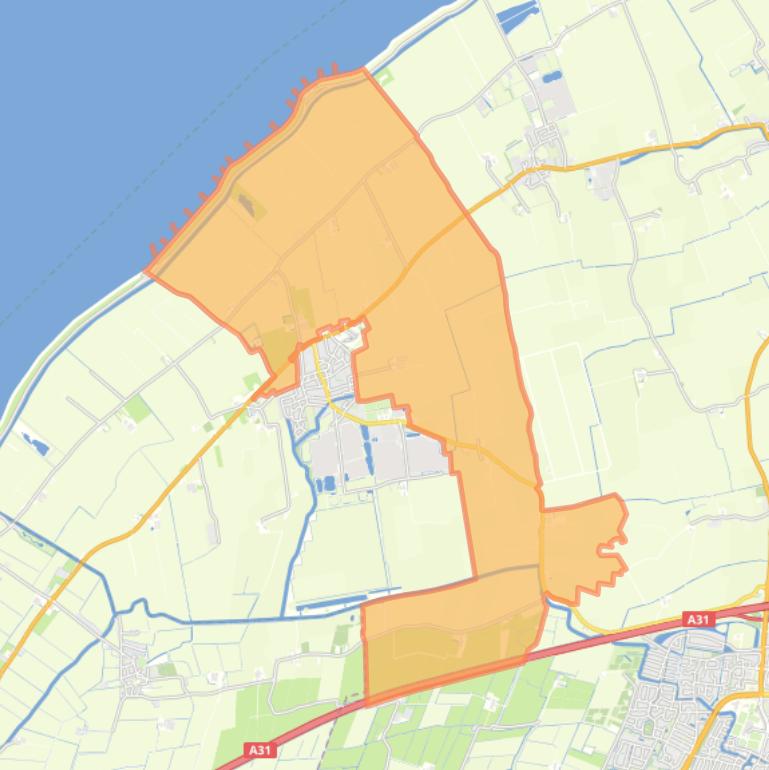 Kaart van de buurt Buitengebied Sexbierum.