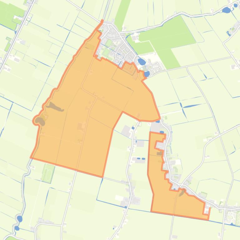 Kaart van de buurt Buitengebied Sint Maarten.