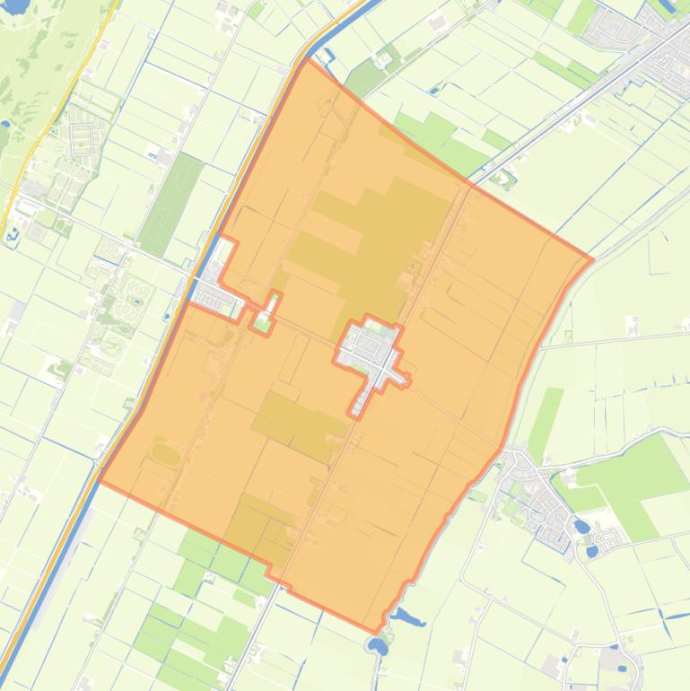 Kaart van de buurt Buitengebied Sint Maartensbrug.